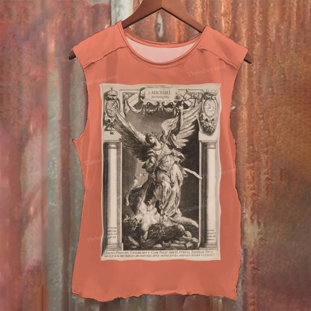 Battle between archangels and demons Vintage Washed Tank Top