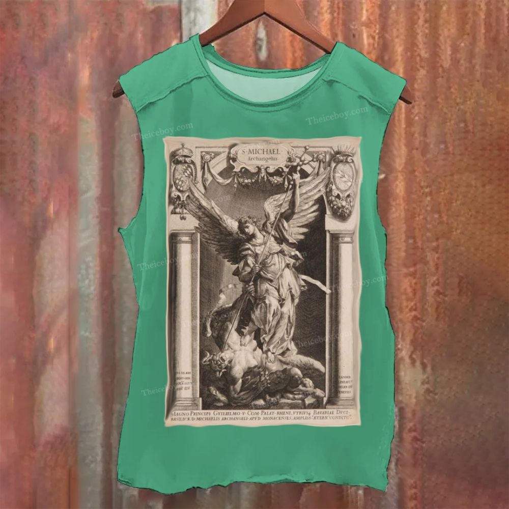 Battle between archangels and demons Vintage Washed Tank Top