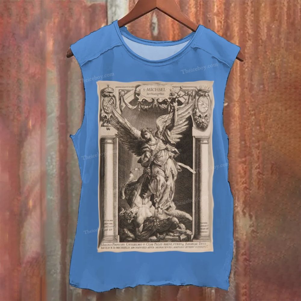Battle between archangels and demons Vintage Washed Tank Top