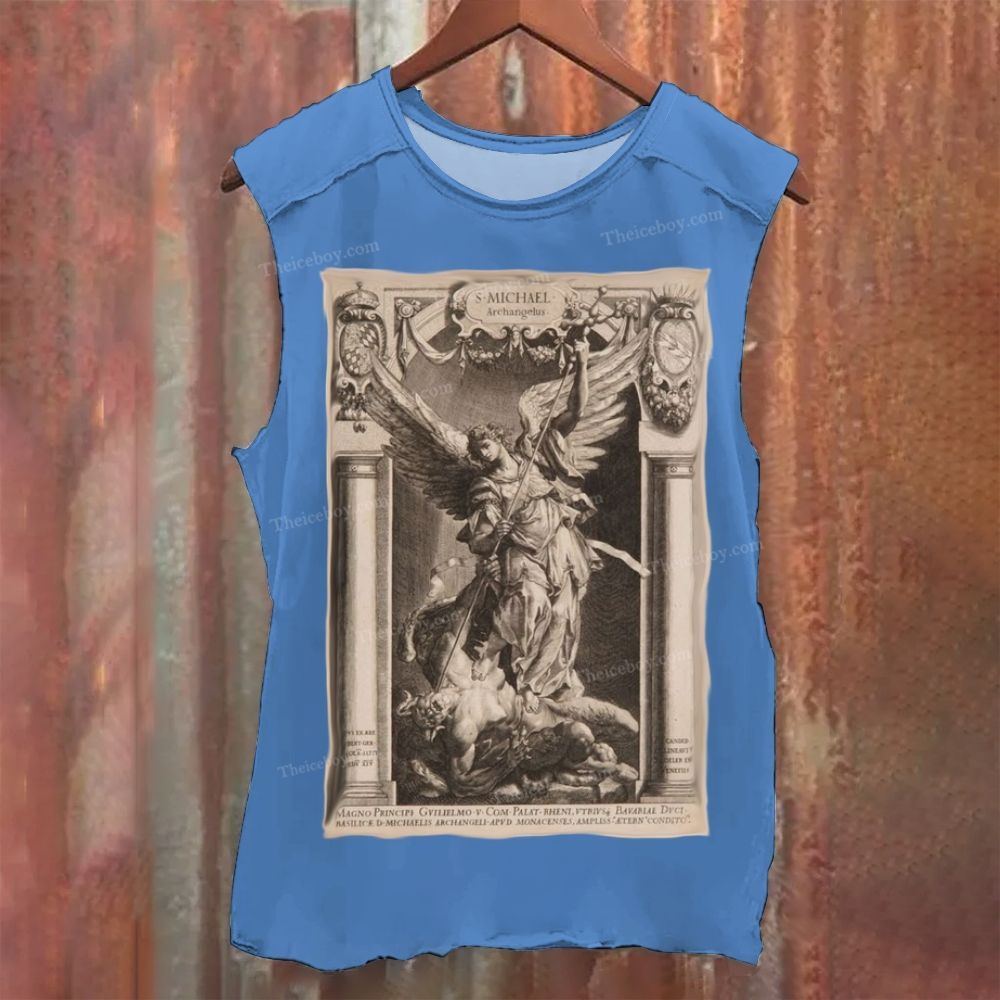 Battle between archangels and demons Vintage Washed Tank Top