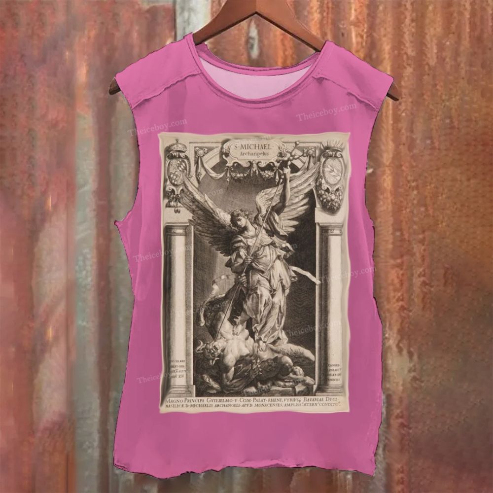 Battle between archangels and demons Vintage Washed Tank Top