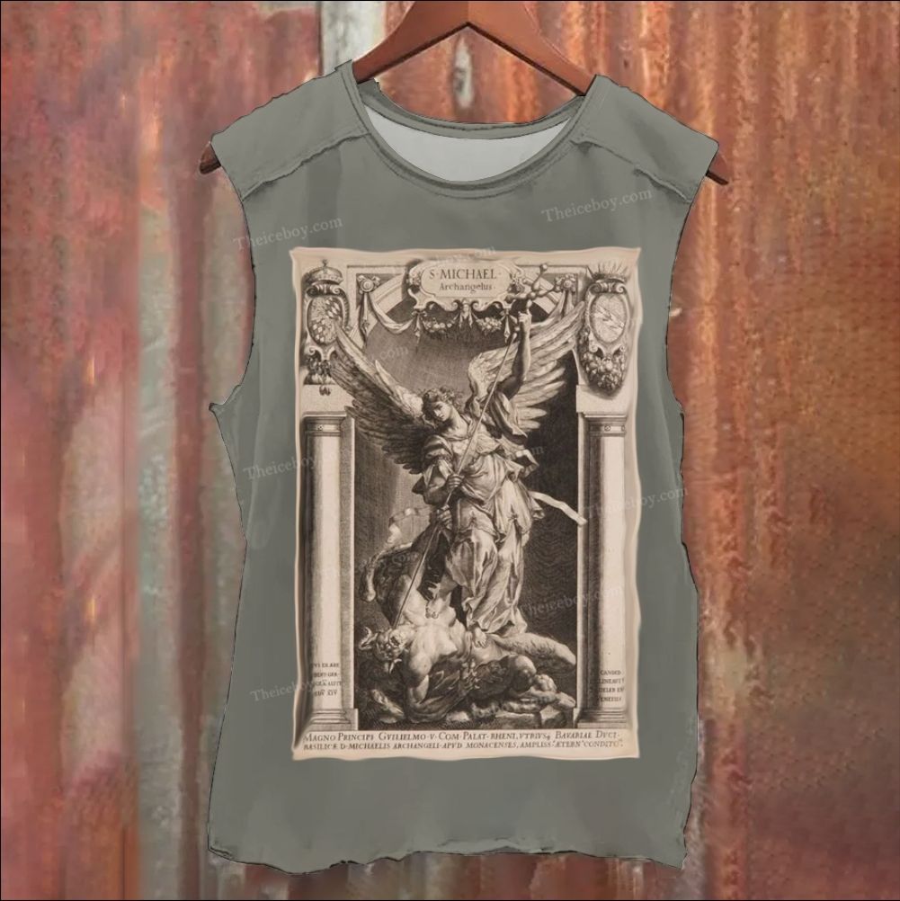 Battle between archangels and demons Vintage Washed Tank Top