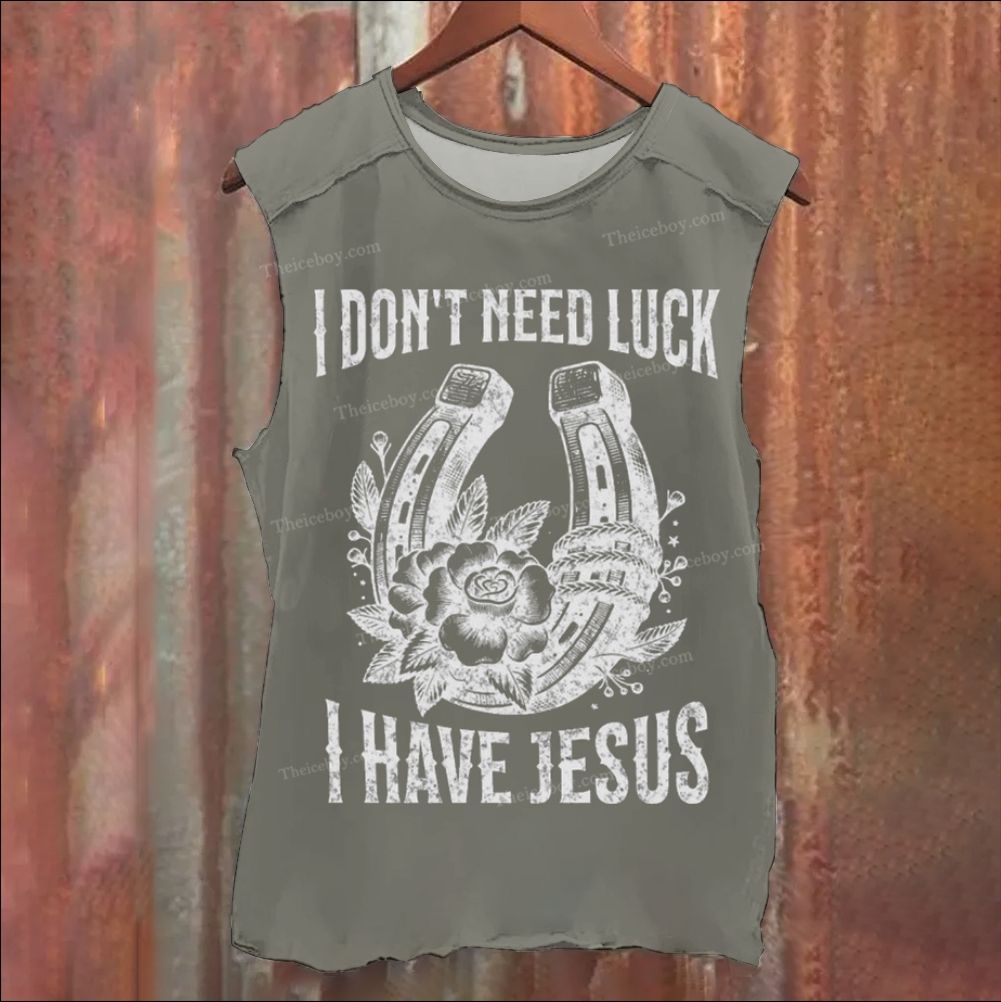 I HAVE JESUS Vintage Washed Tank Top