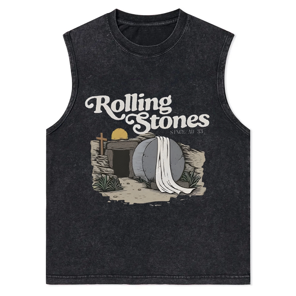 Original Rolling Stone Christ Christian Snowflake Washed Vest