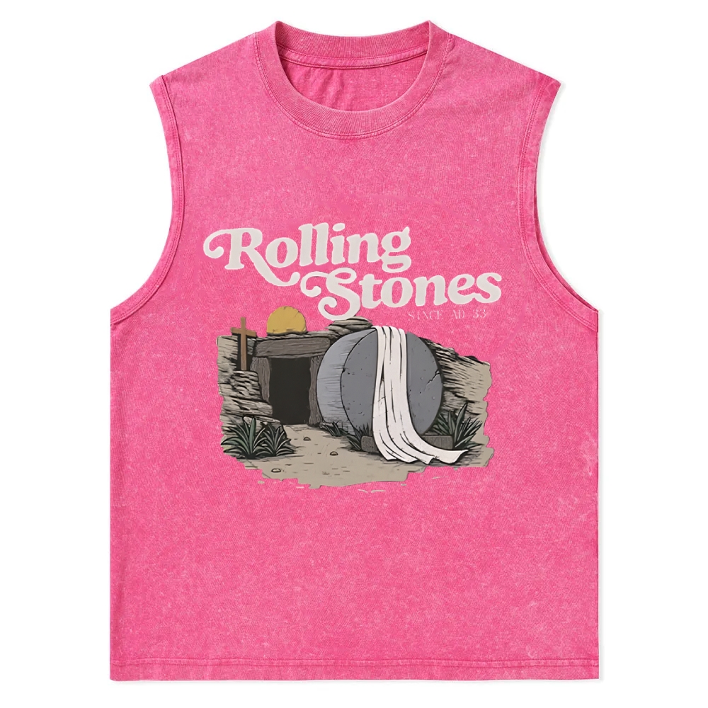 Original Rolling Stone Christ Christian Snowflake Washed Vest