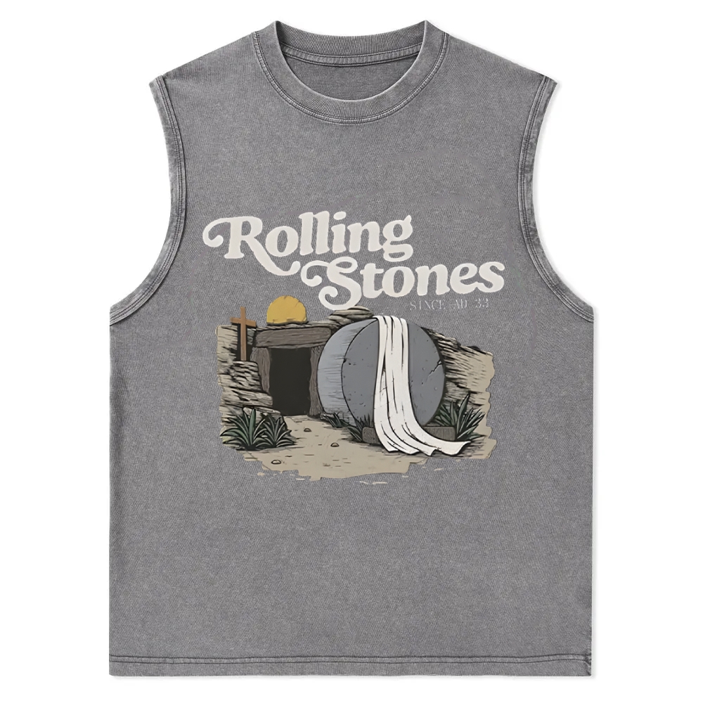Original Rolling Stone Christ Christian Snowflake Washed Vest