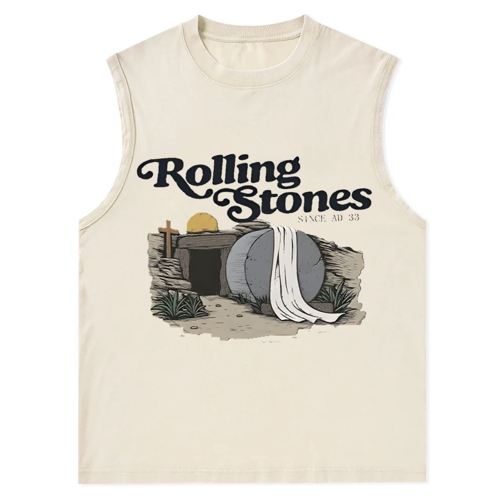 Original Rolling Stone Christ Christian Snowflake Washed Vest