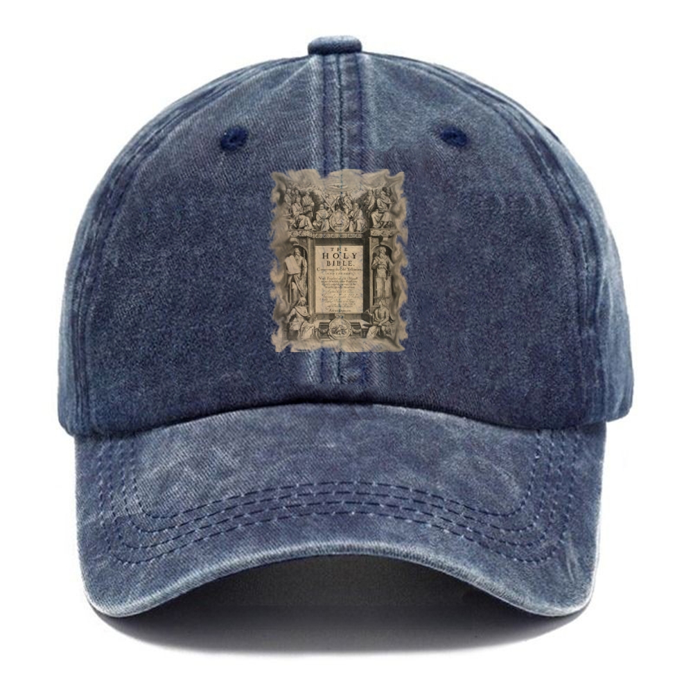 The Holy Bible Unisex Vintage Casual Washed Cap