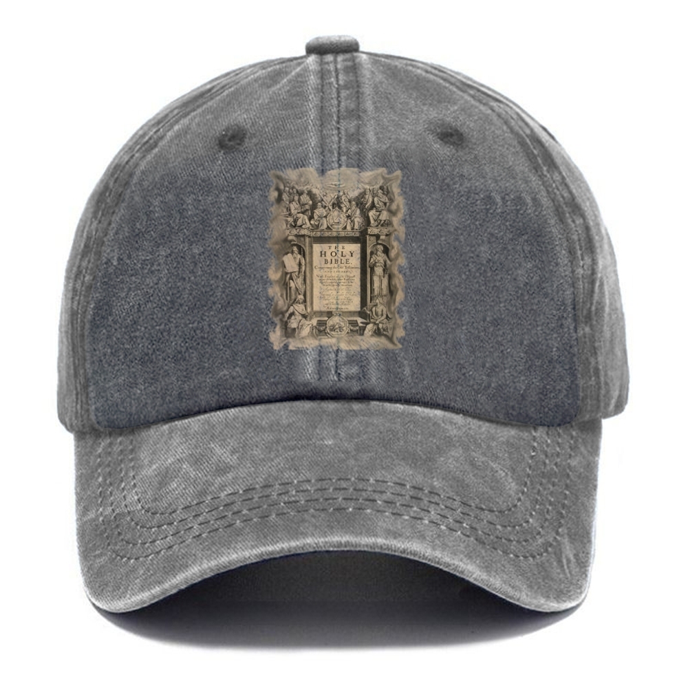The Holy Bible Unisex Vintage Casual Washed Cap