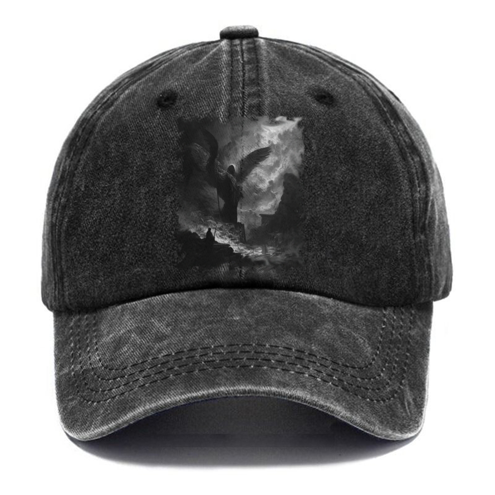 Angel of Death Unisex Vintage Casual Washed Cap