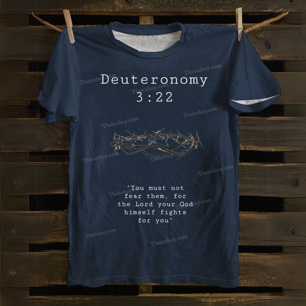 Deuteronomy 3:22 Cotton T-shirt