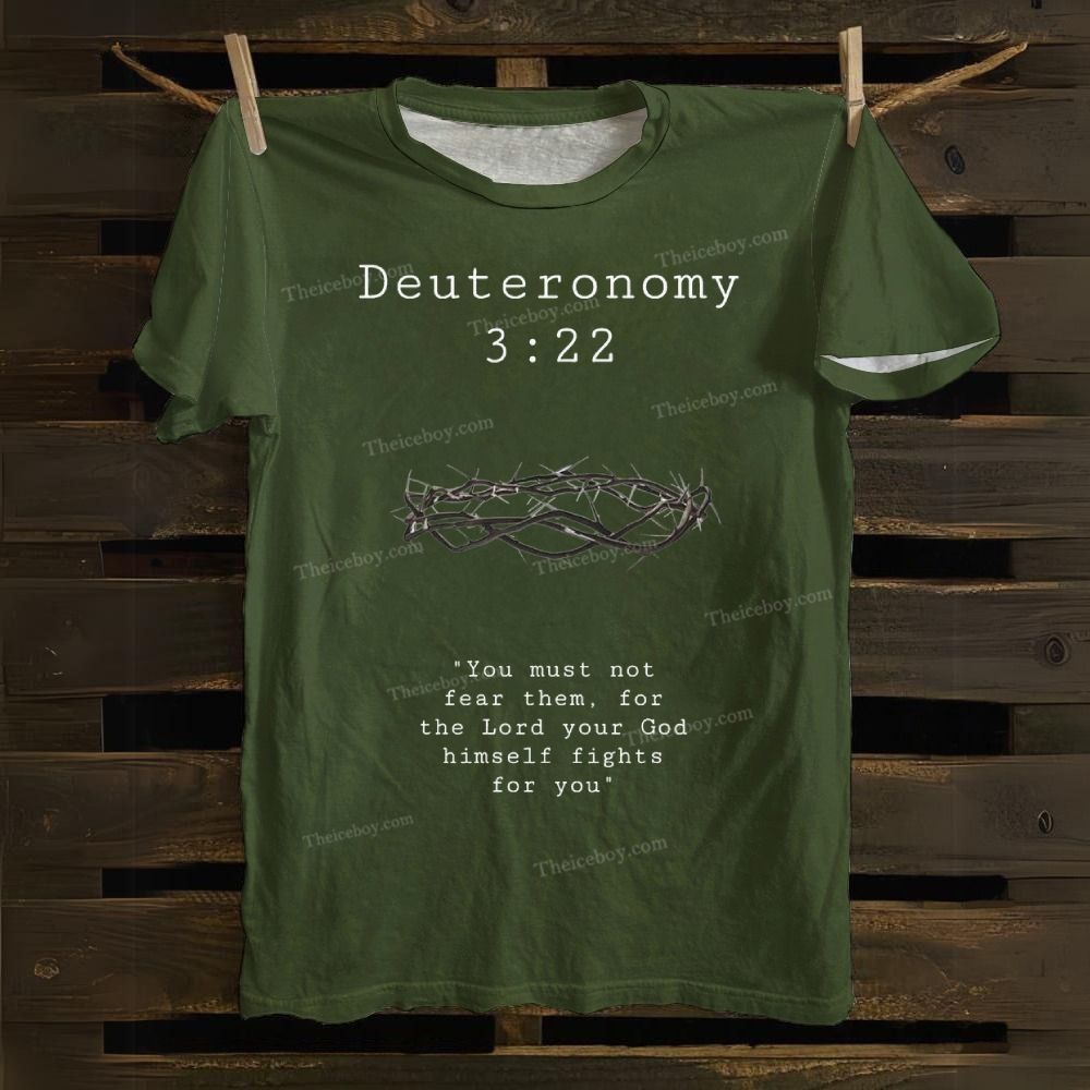 Deuteronomy 3:22 Cotton T-shirt