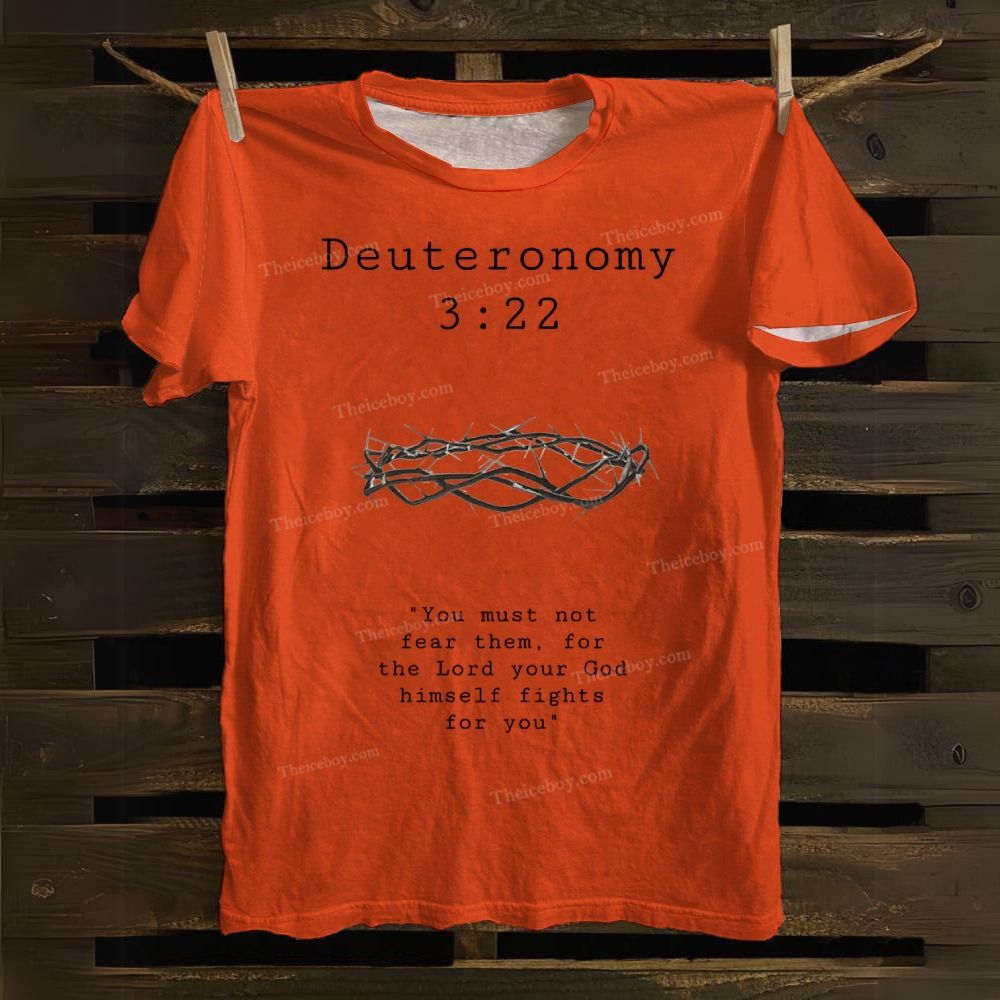 Deuteronomy 3:22 Cotton T-shirt