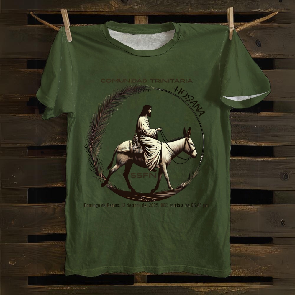 Jesus Picture Cotton T-shirt