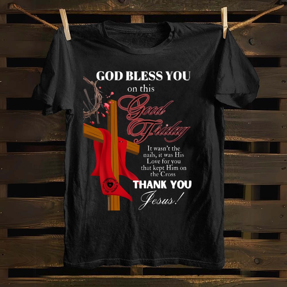 GOD BLESS YOU Cotton T-shirt