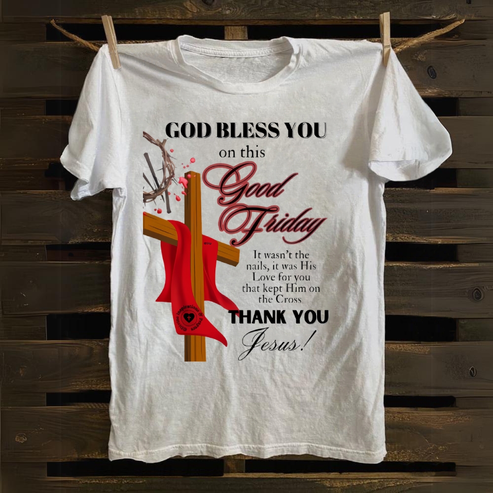 GOD BLESS YOU Cotton T-shirt