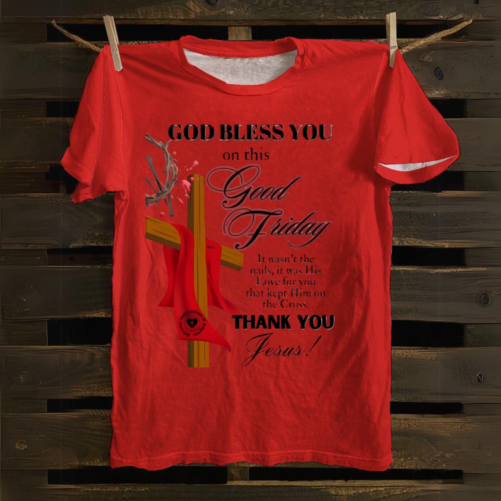 GOD BLESS YOU Cotton T-shirt