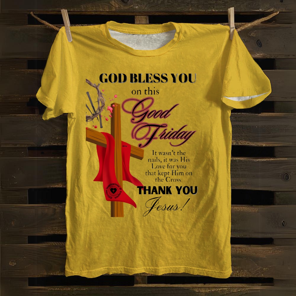 GOD BLESS YOU Cotton T-shirt