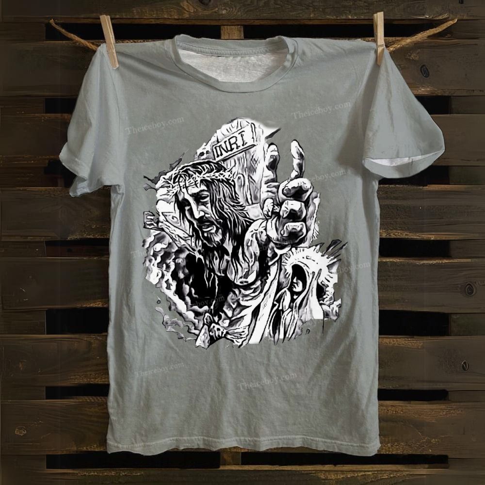 He Is Suffering For Us. Cotton T-shirt
