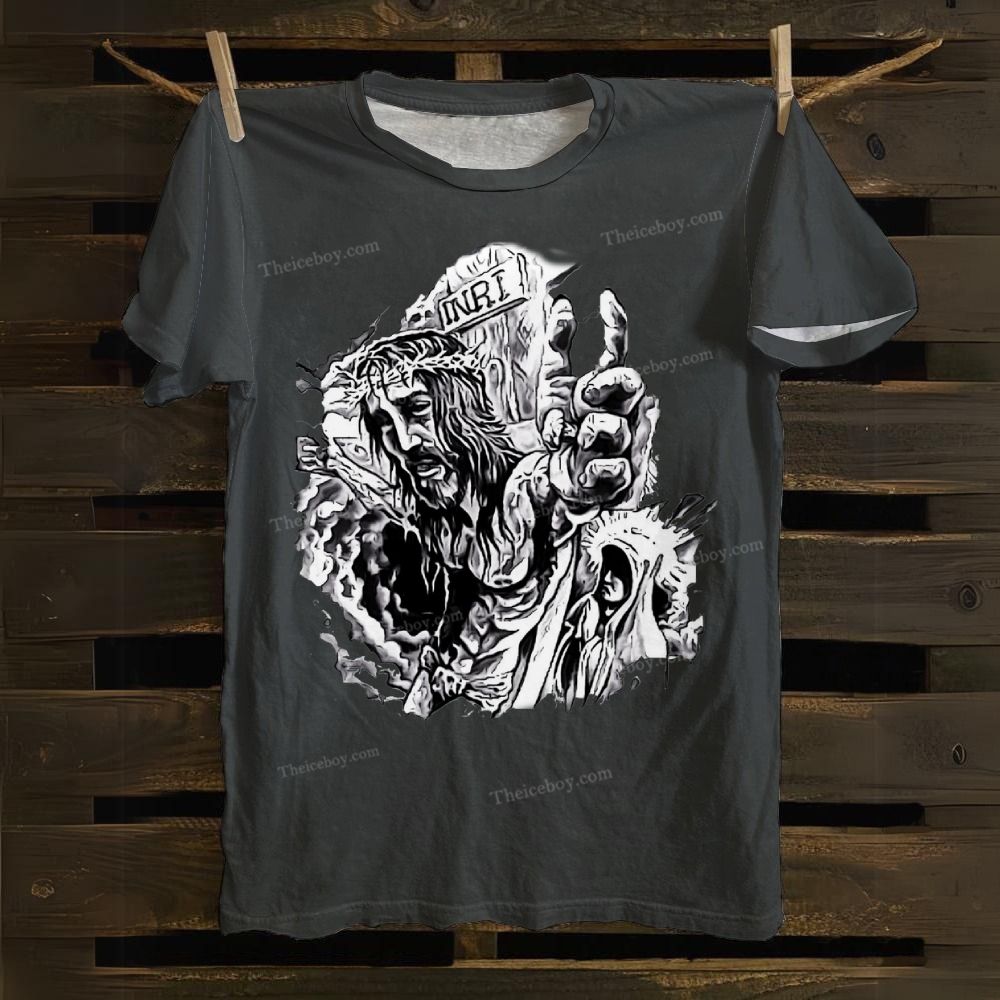 He Is Suffering For Us. Cotton T-shirt