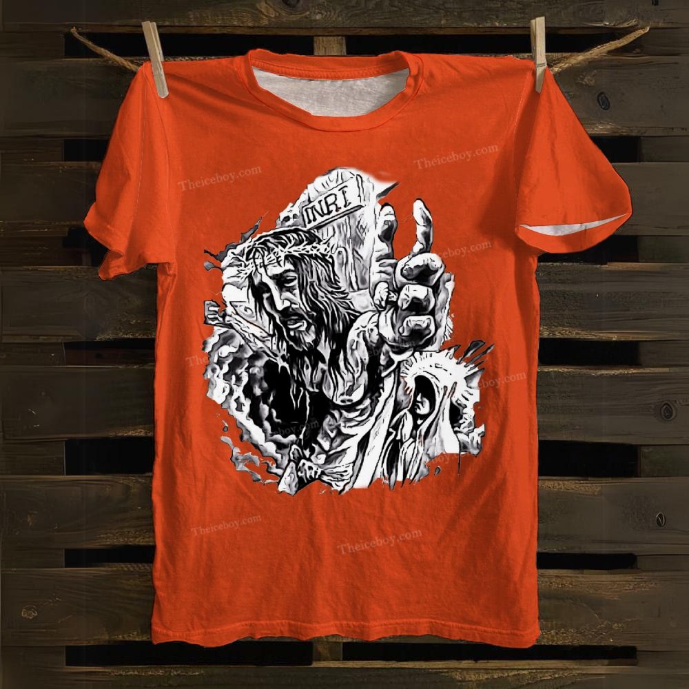 He Is Suffering For Us. Cotton T-shirt