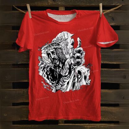 He Is Suffering For Us. Cotton T-shirt