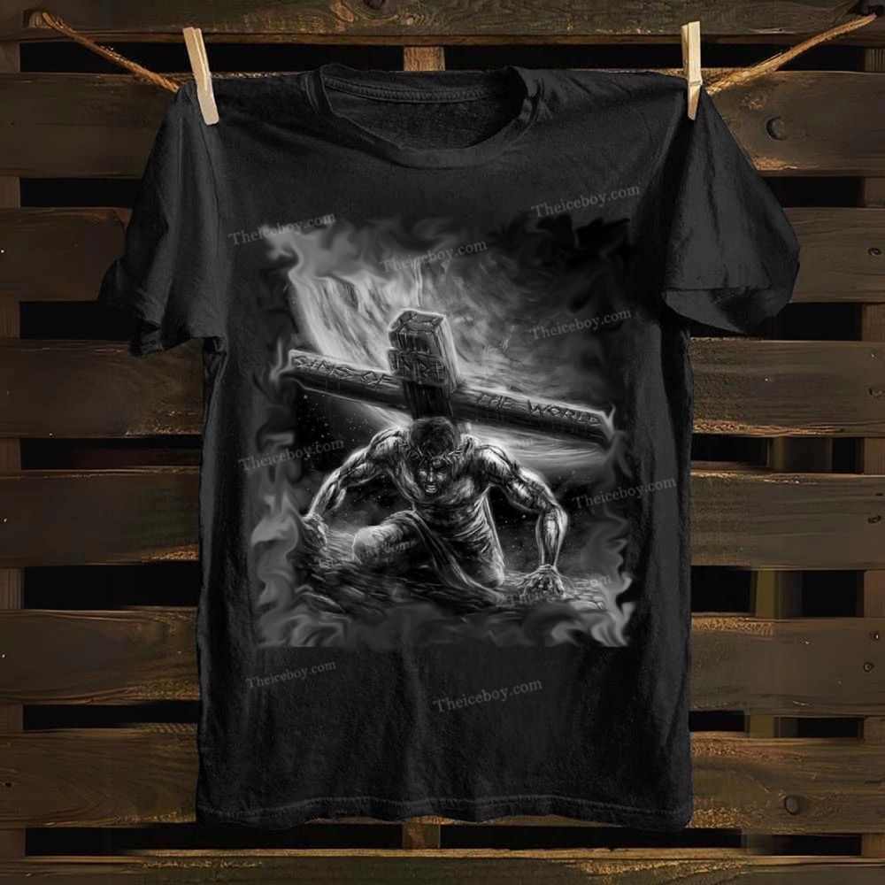 He Who Carries The Cross Cotton T-shirt