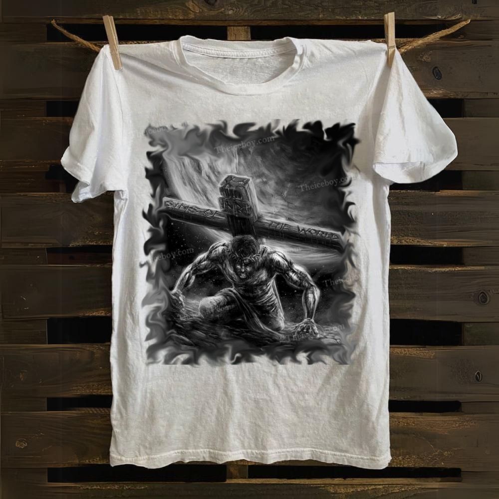 He Who Carries The Cross Cotton T-shirt