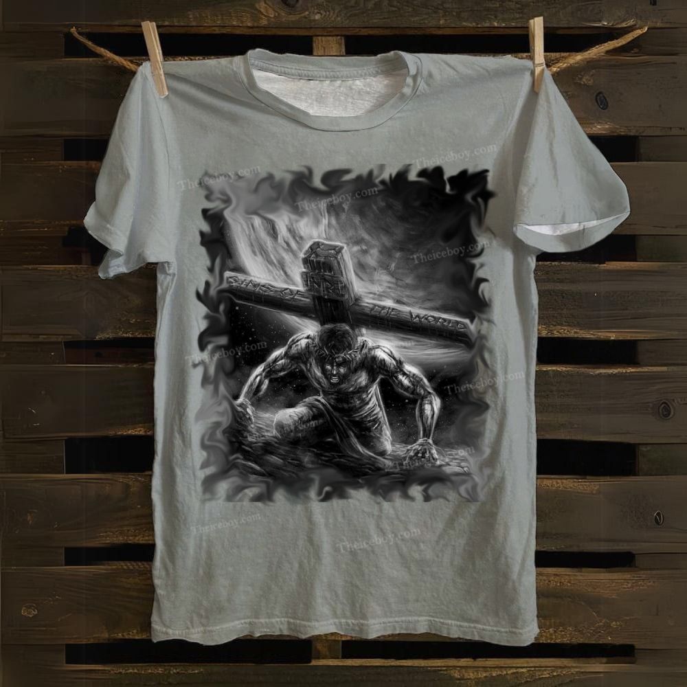 He Who Carries The Cross Cotton T-shirt