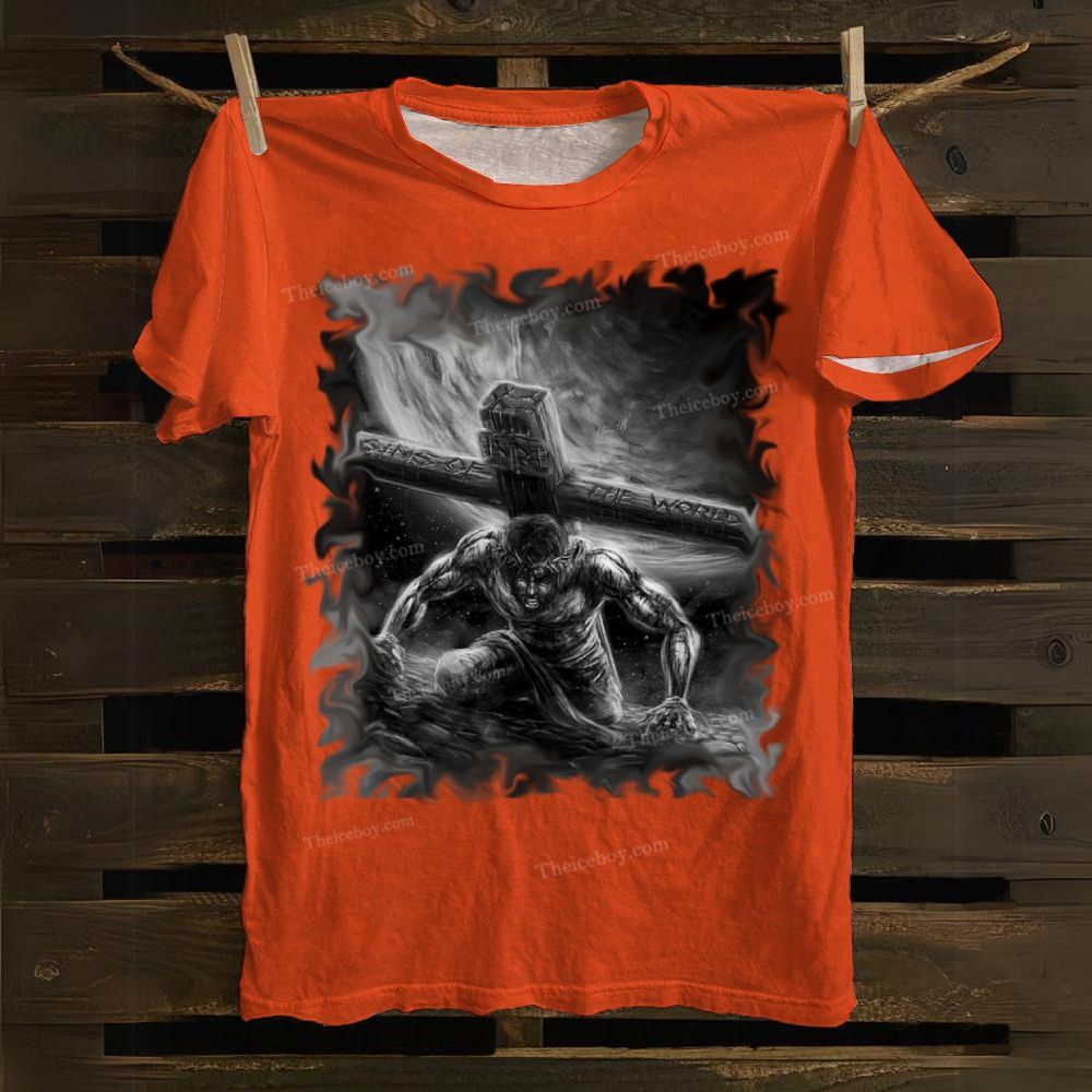 He Who Carries The Cross Cotton T-shirt