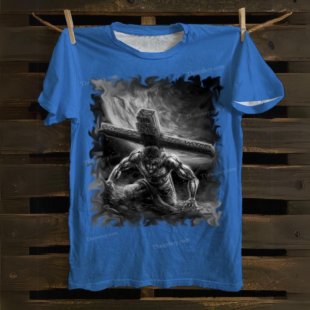 He Who Carries The Cross Cotton T-shirt