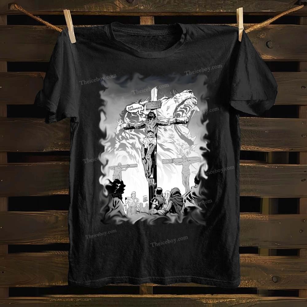 He Was Bound By A Cross Cotton T-shirt