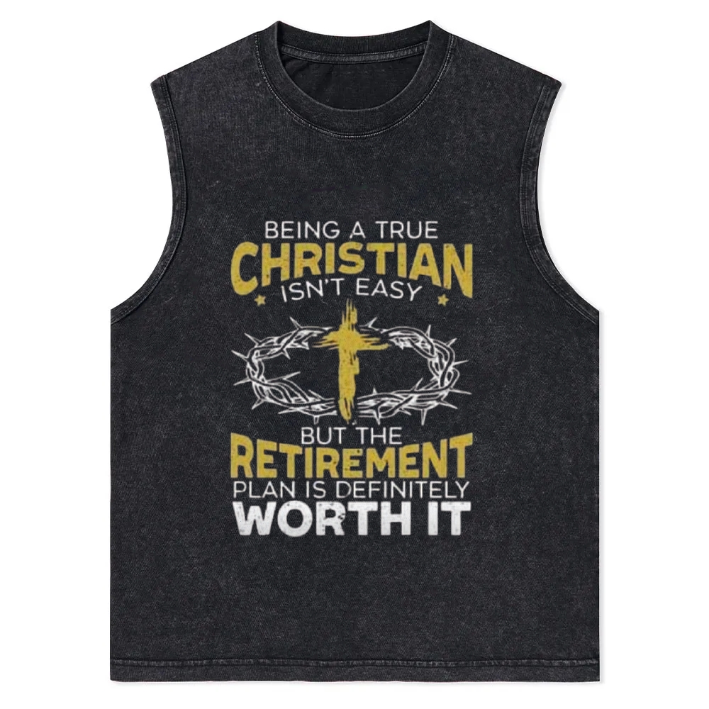 Christian Snowflake Washed Vest 