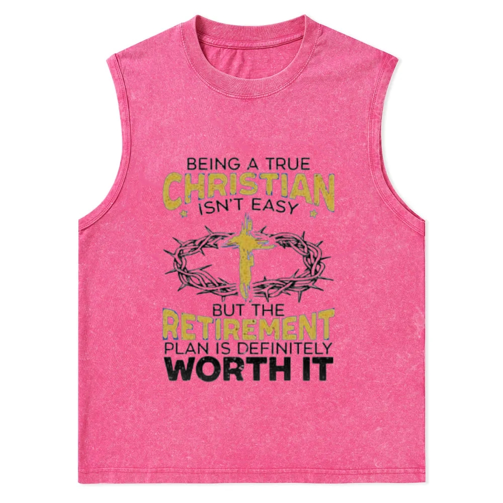 Christian Snowflake Washed Vest 