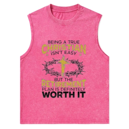 Christian Snowflake Washed Vest 