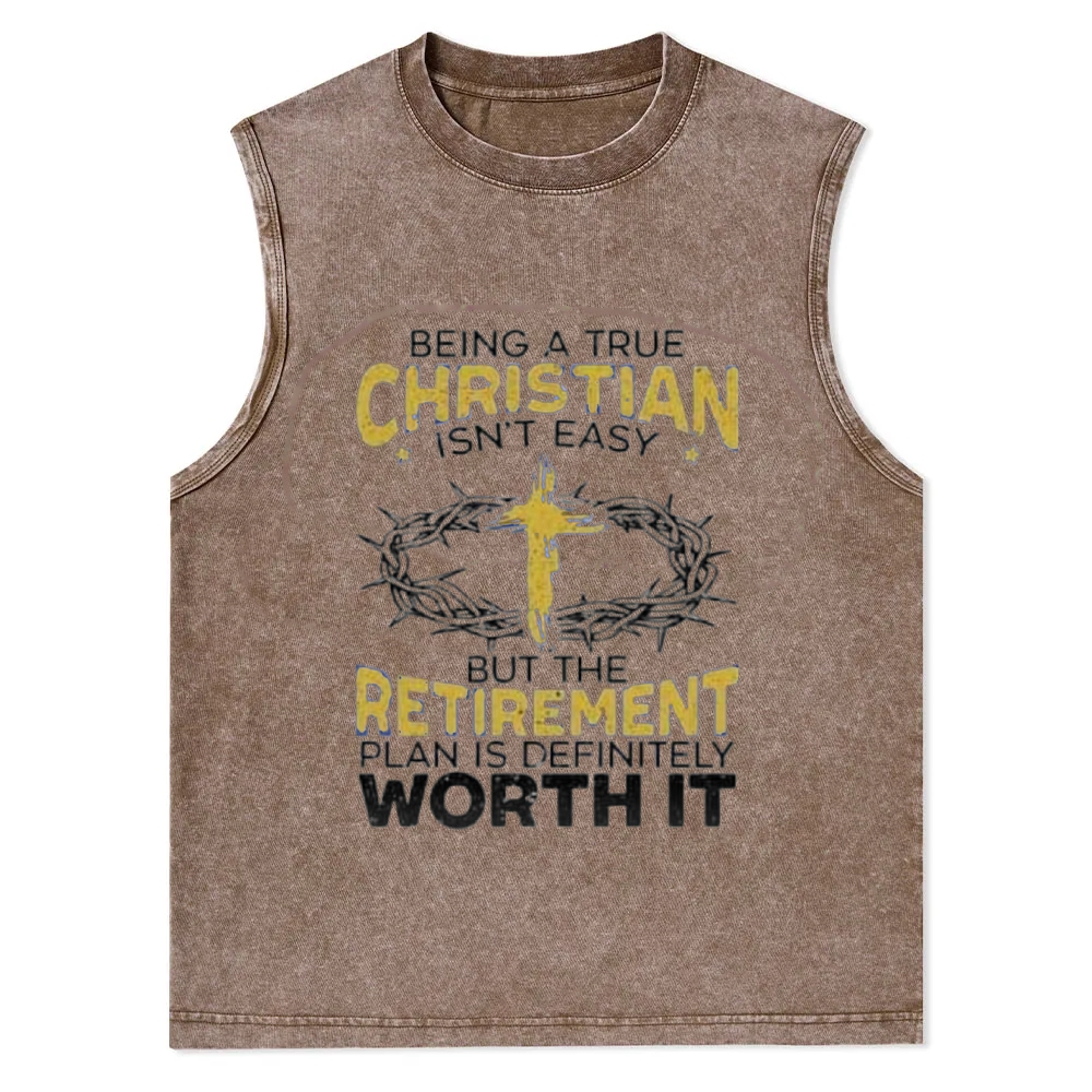 Christian Snowflake Washed Vest 