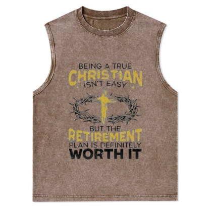 Christian Snowflake Washed Vest 
