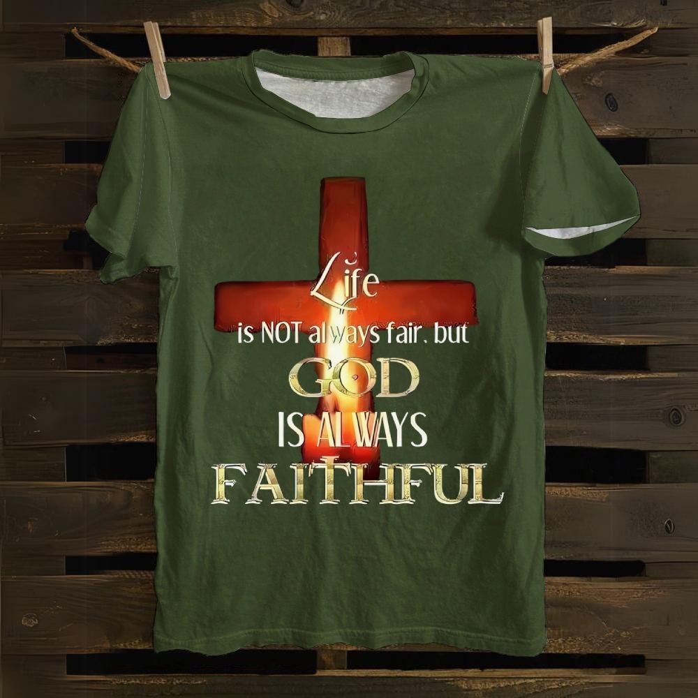 God Is Always Faithful Cotton T-shirt