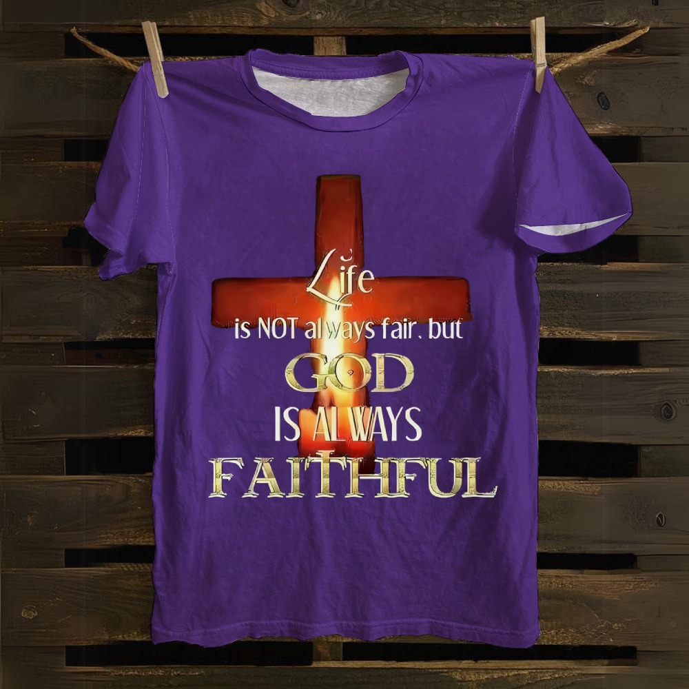 God Is Always Faithful Cotton T-shirt