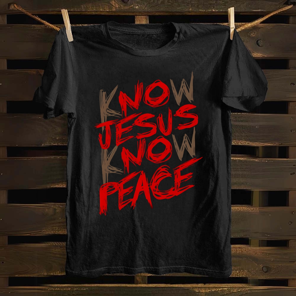Know Jesus Know Peace  Cotton T-shirt