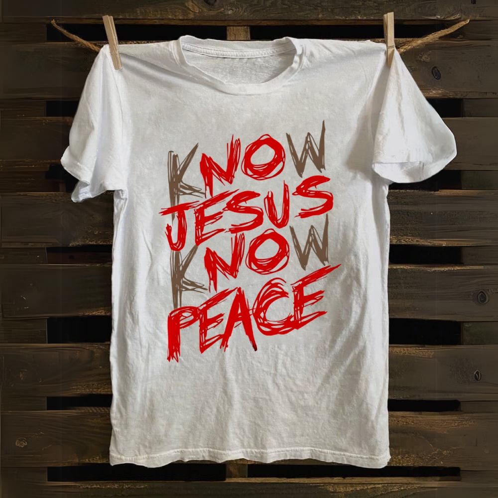 Know Jesus Know Peace  Cotton T-shirt