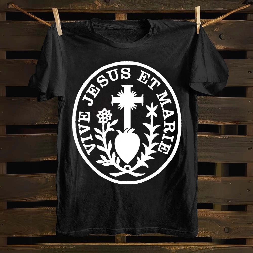 Vive Jesus Et Marie Cotton T-shirt
