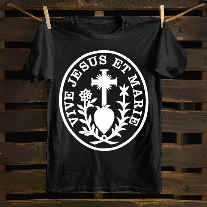 Vive Jesus Et Marie Cotton T-shirt