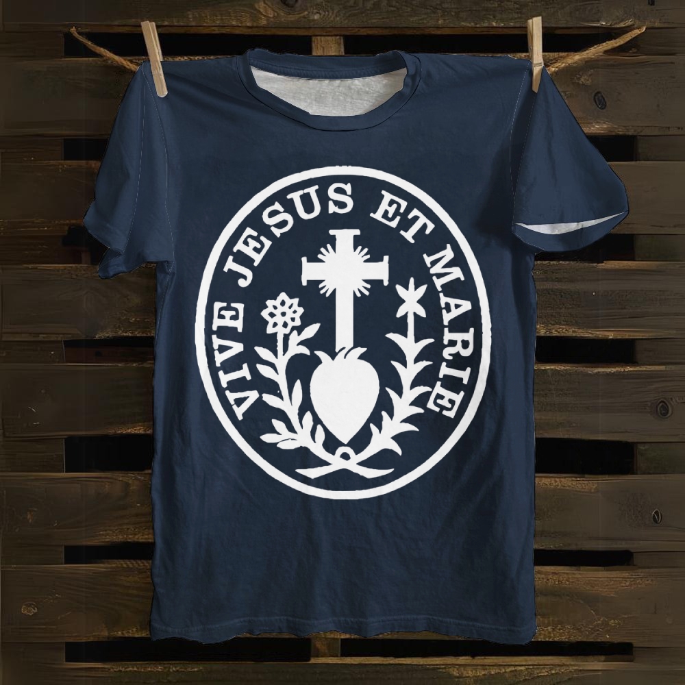 Vive Jesus Et Marie Cotton T-shirt