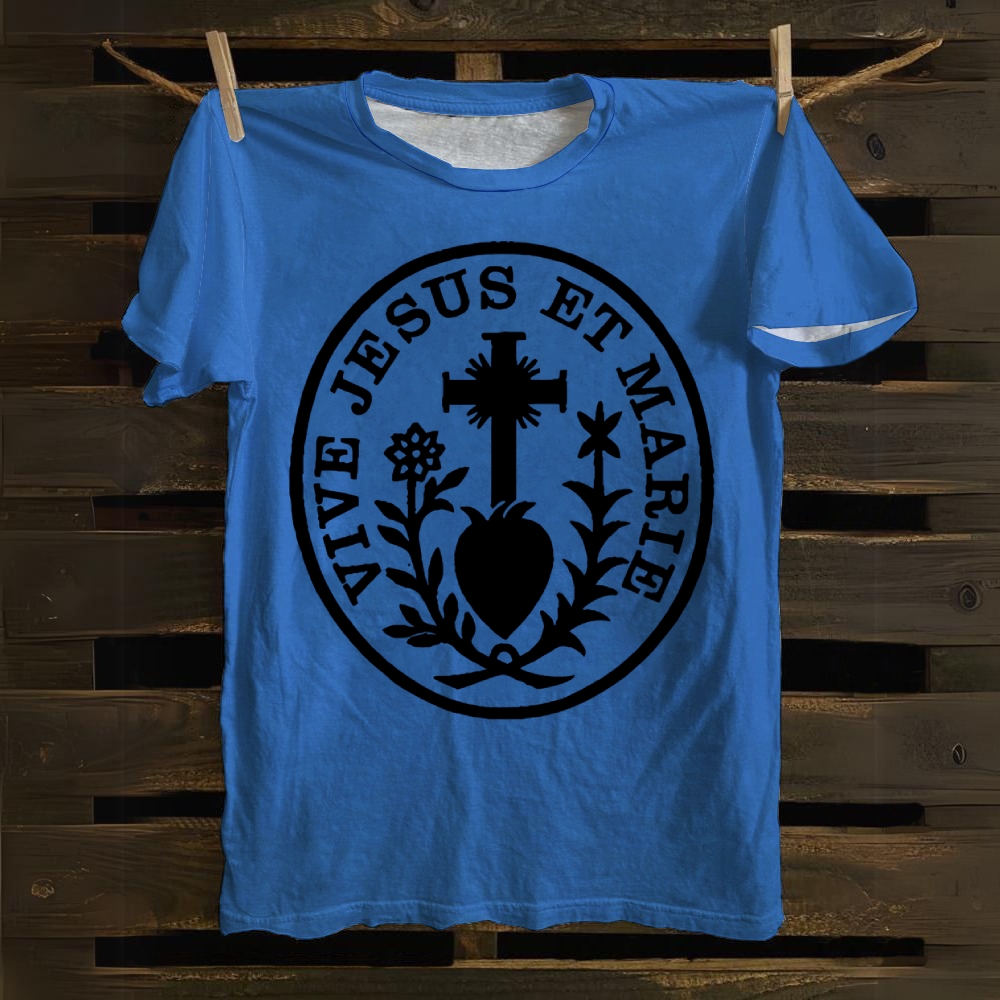 Vive Jesus Et Marie Cotton T-shirt