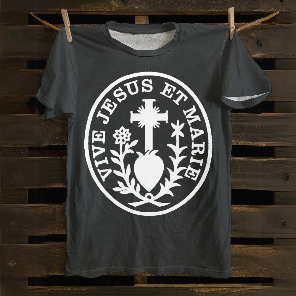 Vive Jesus Et Marie Cotton T-shirt