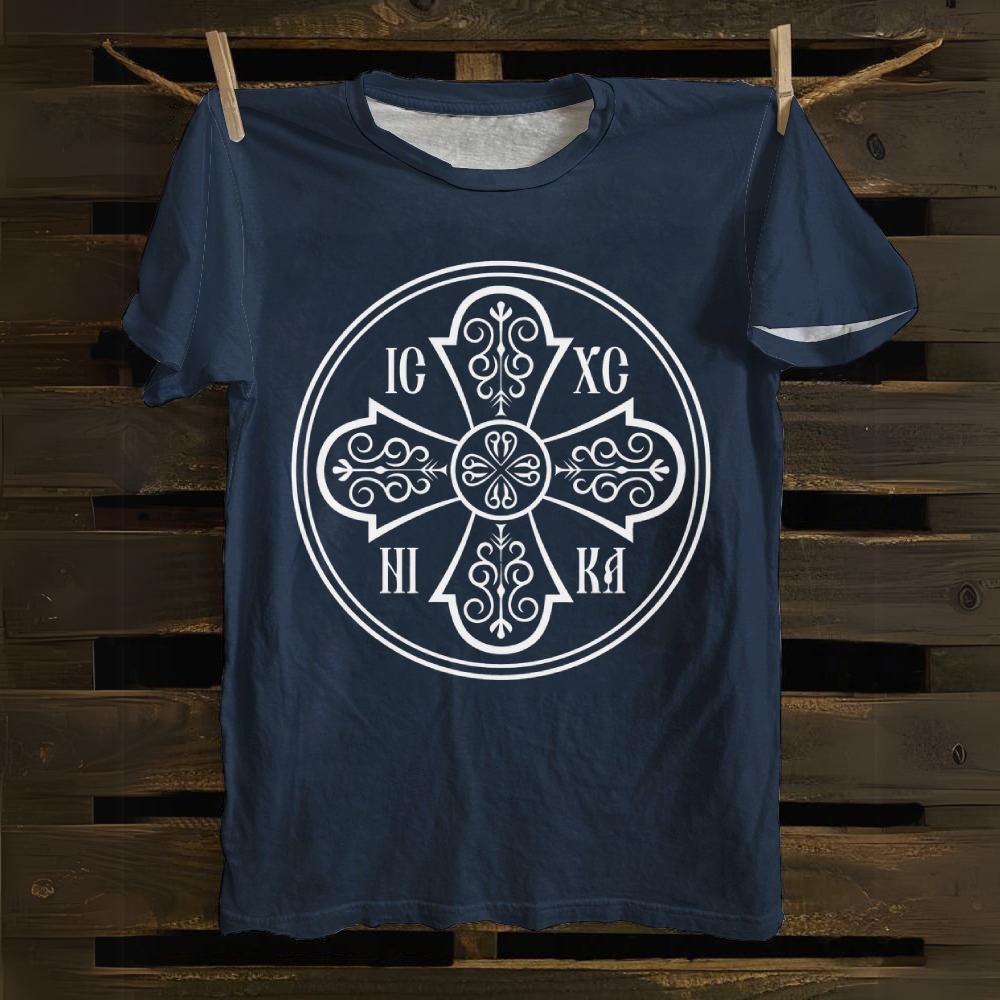 IC XC NI KA Symbols Cotton T-shirt