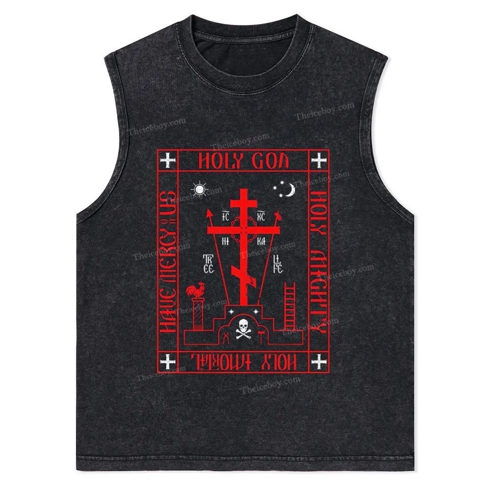 Ic Xc Ni Ka Christian Snowflake Washed Vest