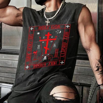 Ic Xc Ni Ka Christian Snowflake Washed Vest