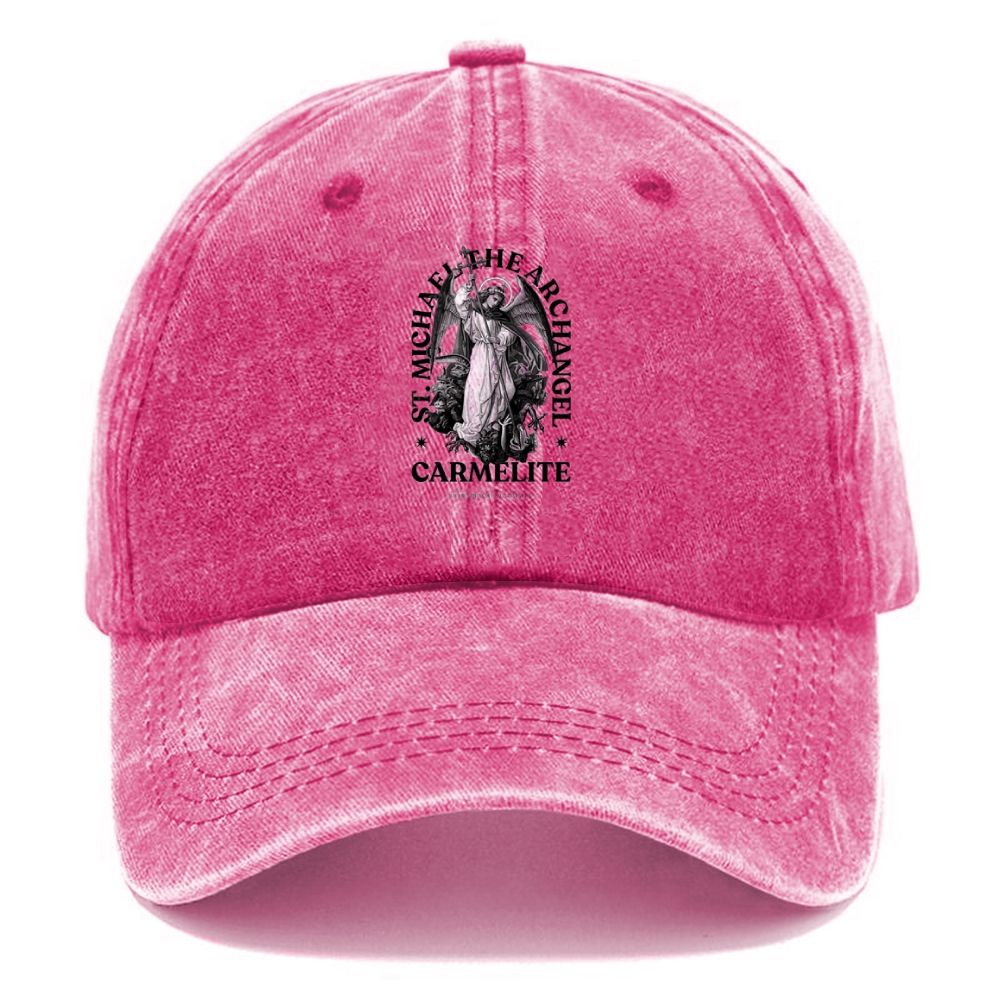 St. Michael The Archangel Unisex Vintage Casual Washed Cap